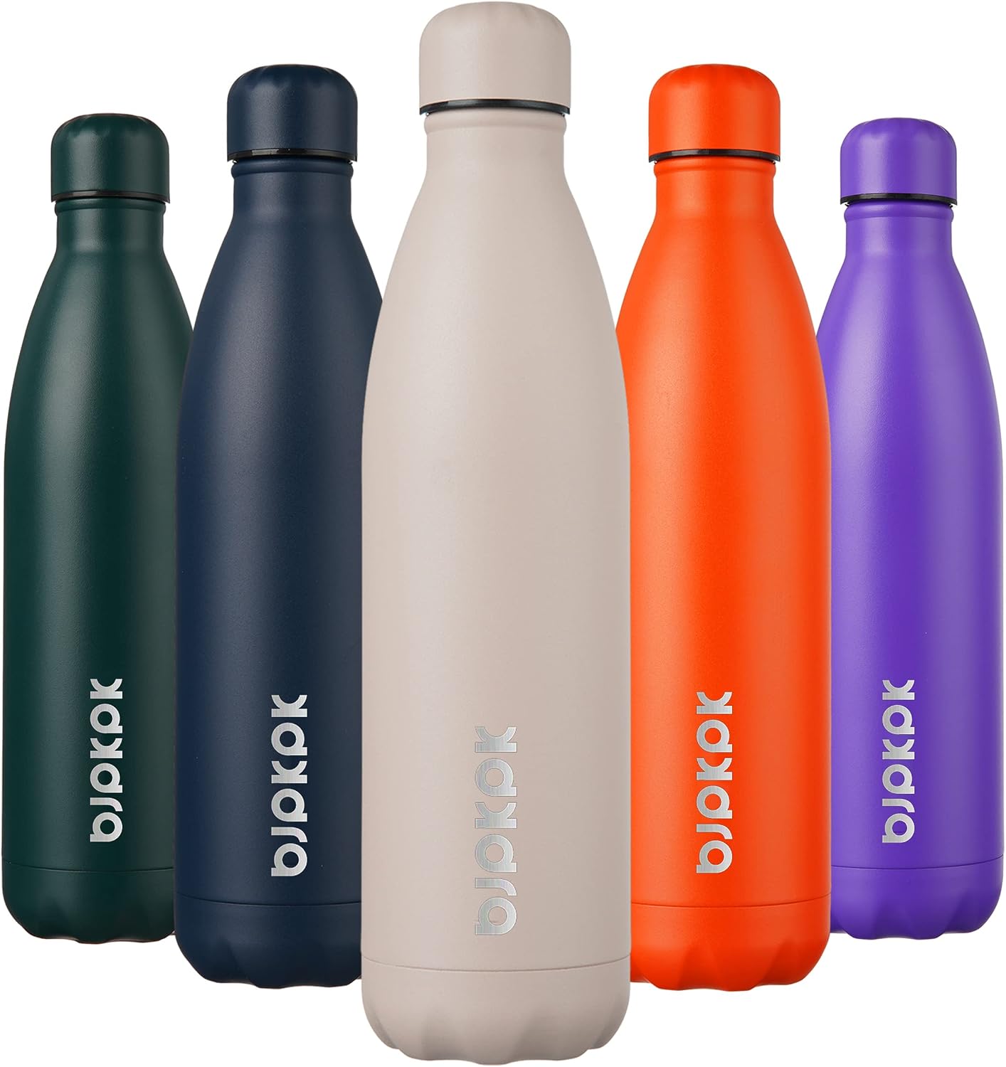 25 oz Insulated Stainless Steel Water Bottle, Metal Sports Flask | Double Wall Vacuum, Leak Proof, Keeps Hot/Cold, BPA Free, Dishwasher Safe, Cupholder Friendly, Travel, Lake Blue - Colors B