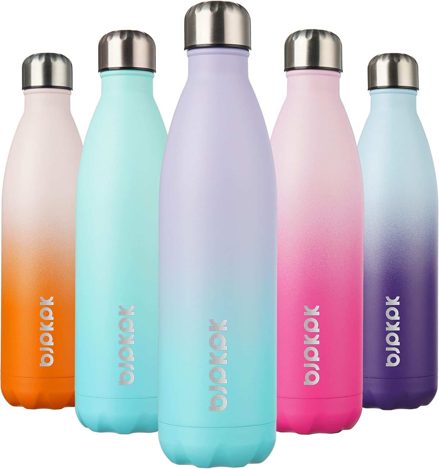 25 oz Insulated Stainless Steel Water Bottle, Metal Sports Flask | Double Wall Vacuum, Leak Proof, Keeps Hot/Cold, BPA Free, Dishwasher Safe, Cupholder Friendly, Travel, Lake Blue - Colors B
