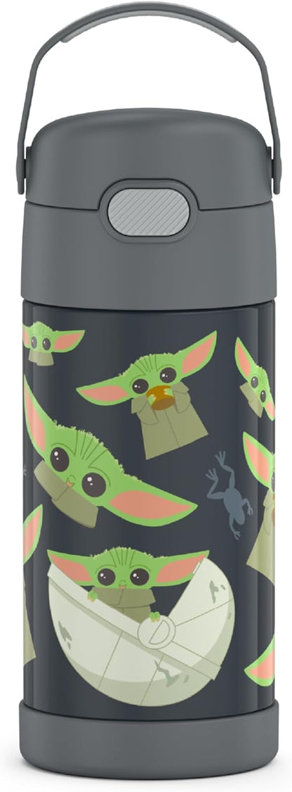 FUNTAINER Water Bottle with Straw, 12oz, Bluey - Colors A