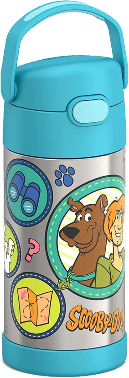 FUNTAINER Water Bottle with Straw, 12oz, Bluey - Colors A