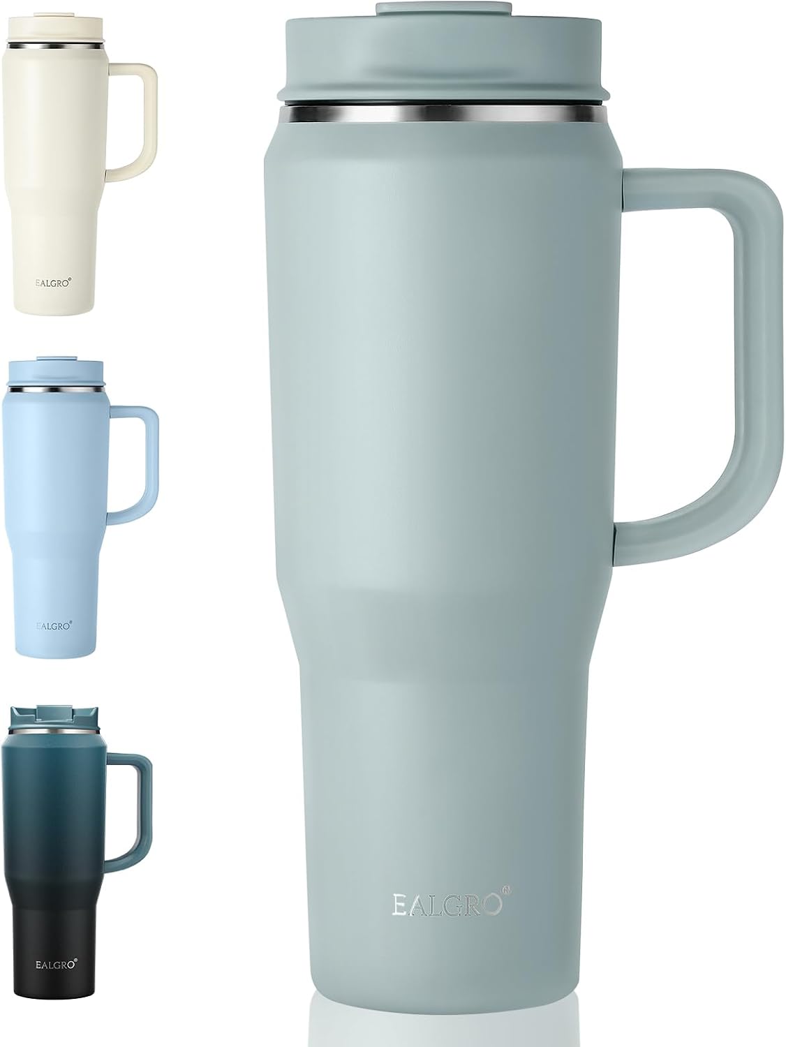 50 oz Tumbler with Handle, Insulated Tumblers with Lid and Straw