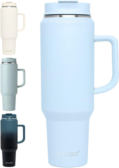 50 oz Tumbler with Handle, Insulated Tumblers with Lid and Straw