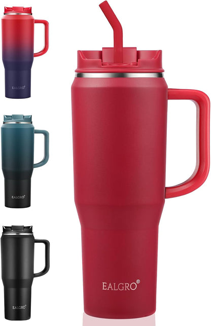 50 oz Tumbler with Handle, Insulated Tumblers with Lid and Straw