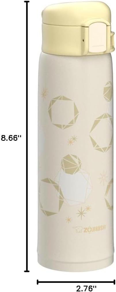SM-SE48NZ Stainless Steel Vacuum Insulated Mug, 16-Ounce, Beige Gold