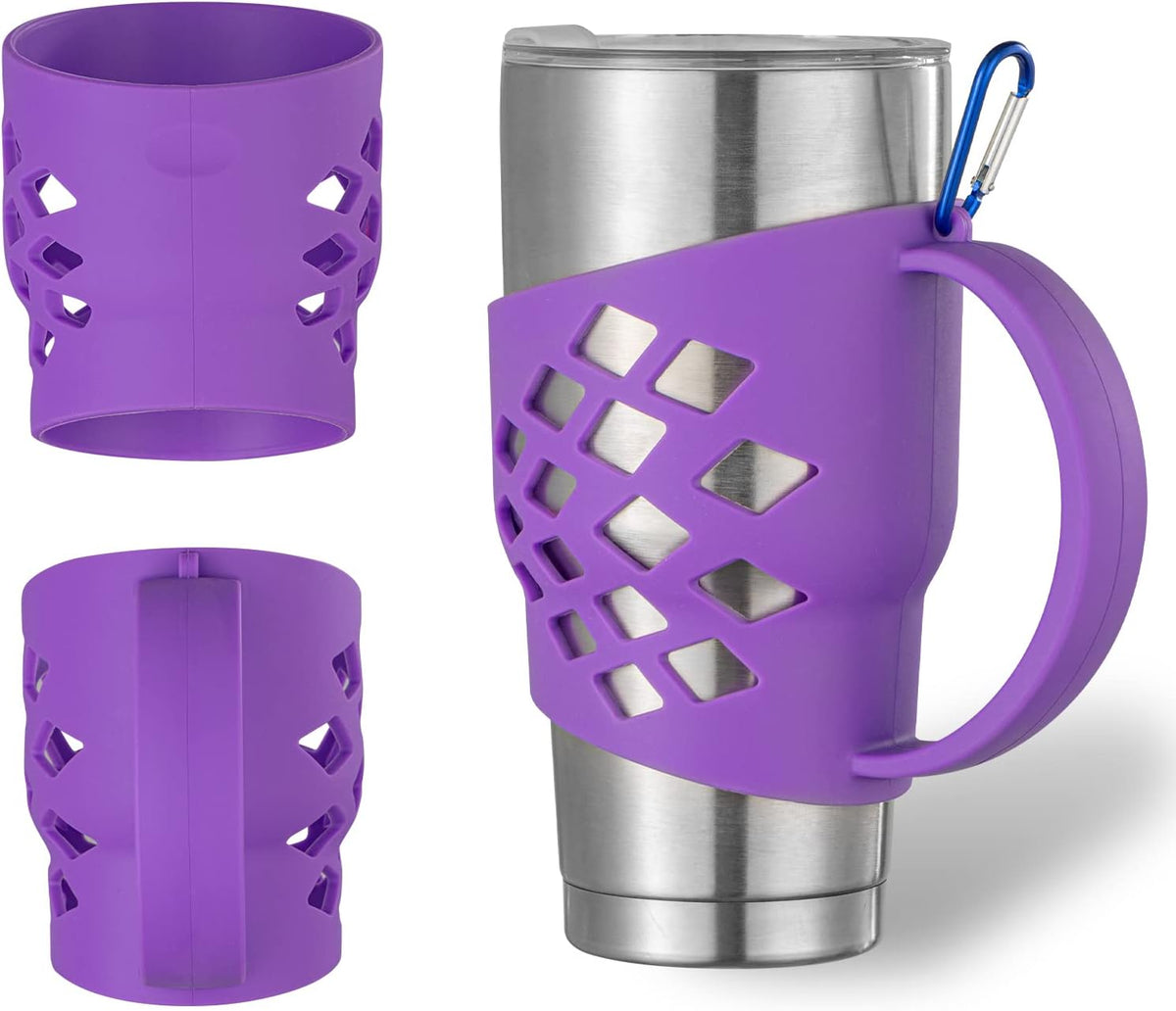 Handle for YETI 30 oz Tumbler, Silicone Sleeve w/‌ Handle for 30 oz Tumbler