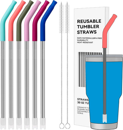 40 oz Straight Metal Straws for 40 oz Stanley Tumbler