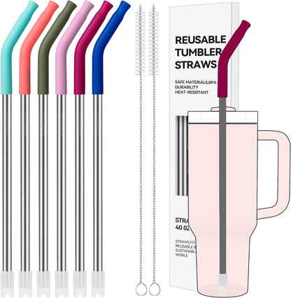 40 oz Straight Metal Straws for 40 oz Stanley Tumbler