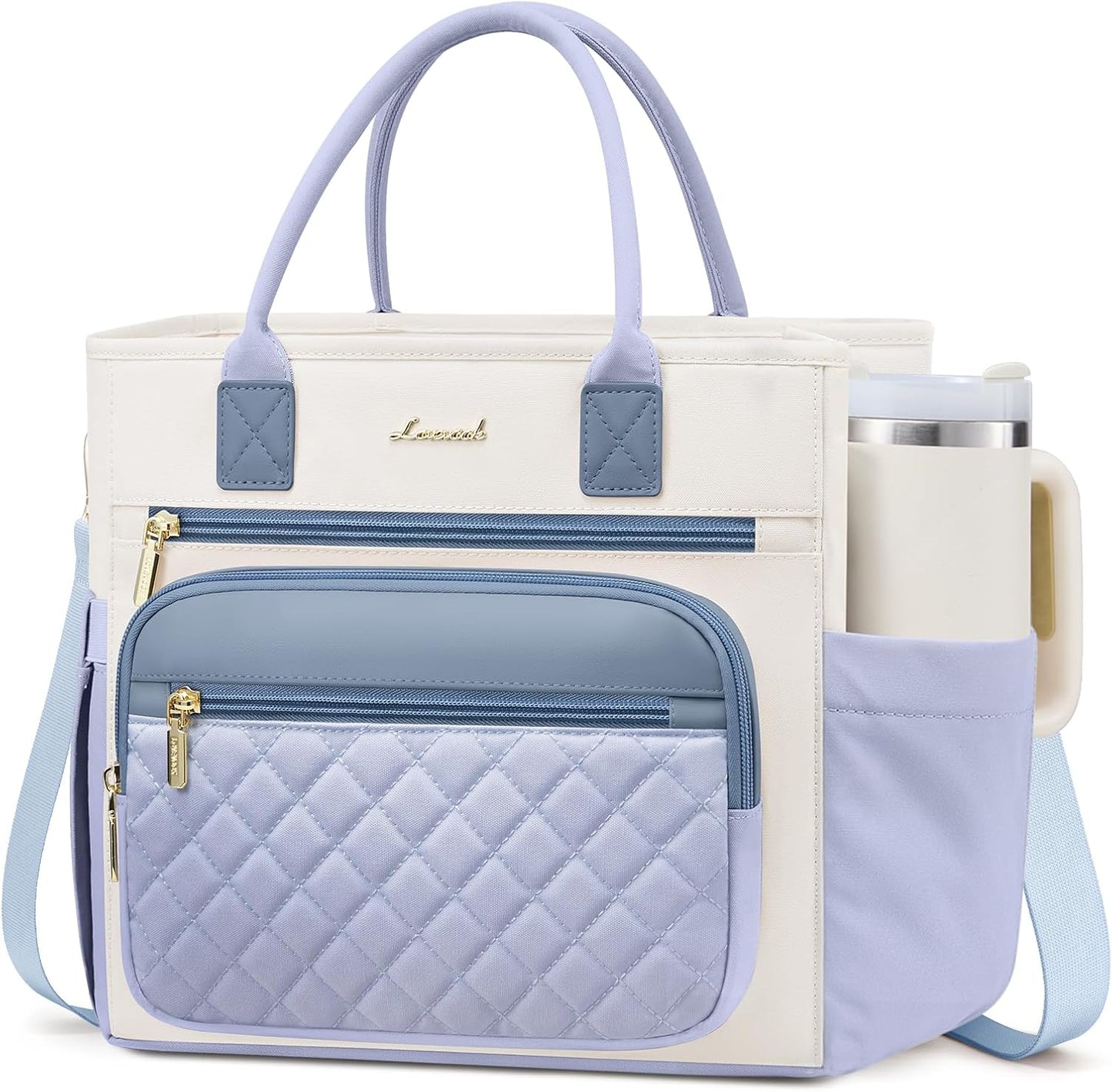 Insulated Lunch Box for Women,Large Adult Lunch Cooler Bag Women | Wide Opening Leakproof Cooler Bag with Cup Holder,Lunch Teacher Tote Bag for Work,Picnic,Beach,Family,College,Gift,13L - Colors B