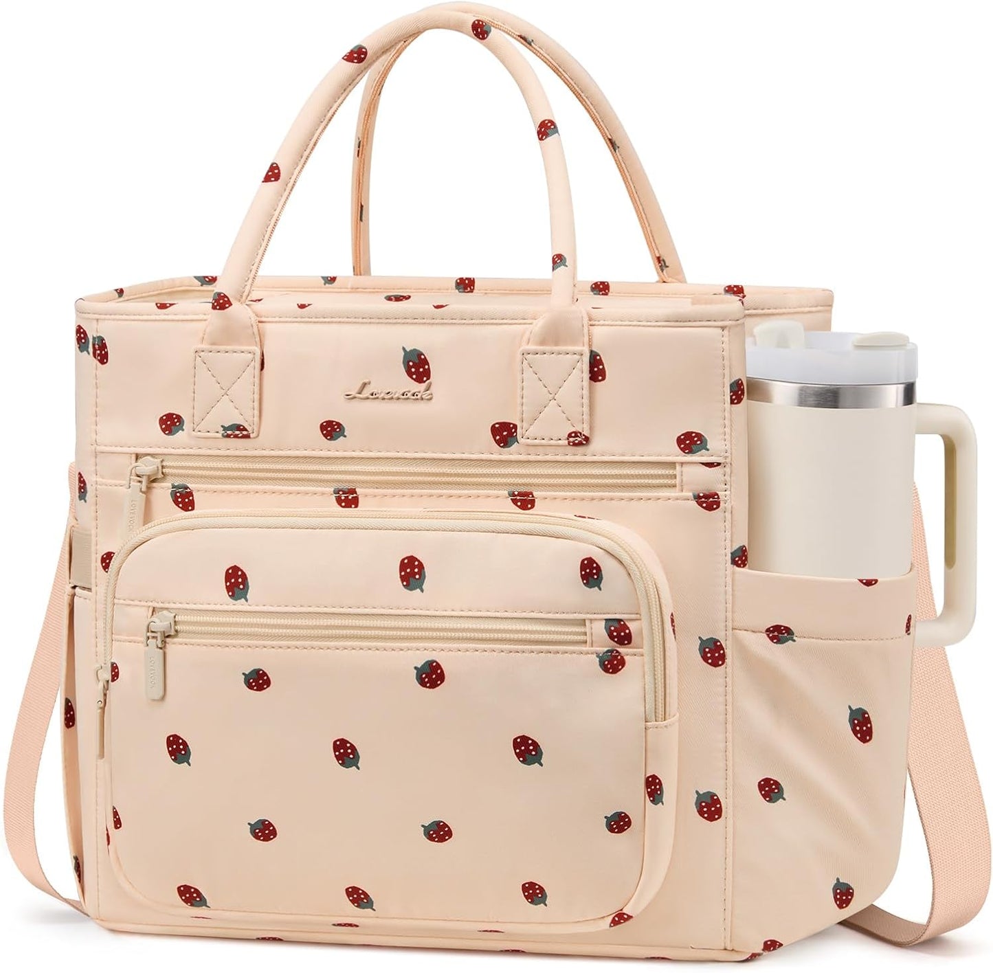 Insulated Lunch Box for Women,Large Adult Lunch Cooler Bag Women | Wide Opening Leakproof Cooler Bag with Cup Holder,Lunch Teacher Tote Bag for Work,Picnic,Beach,Family,College,Gift,13L - Colors B