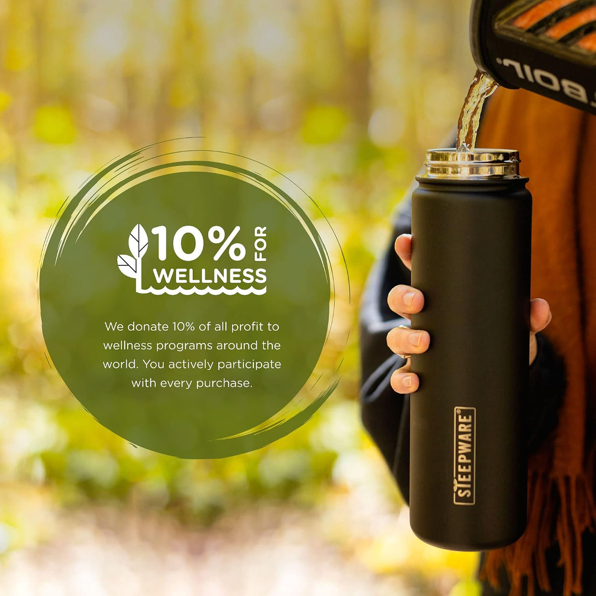 Steepware Tea Tumbler and Thermos, 22oz, Tea Bottle with tea infuser for loose leaf tea or iced coffee, Sleek Double Wall Tumbler & Insulated Travel Bottle - Teal