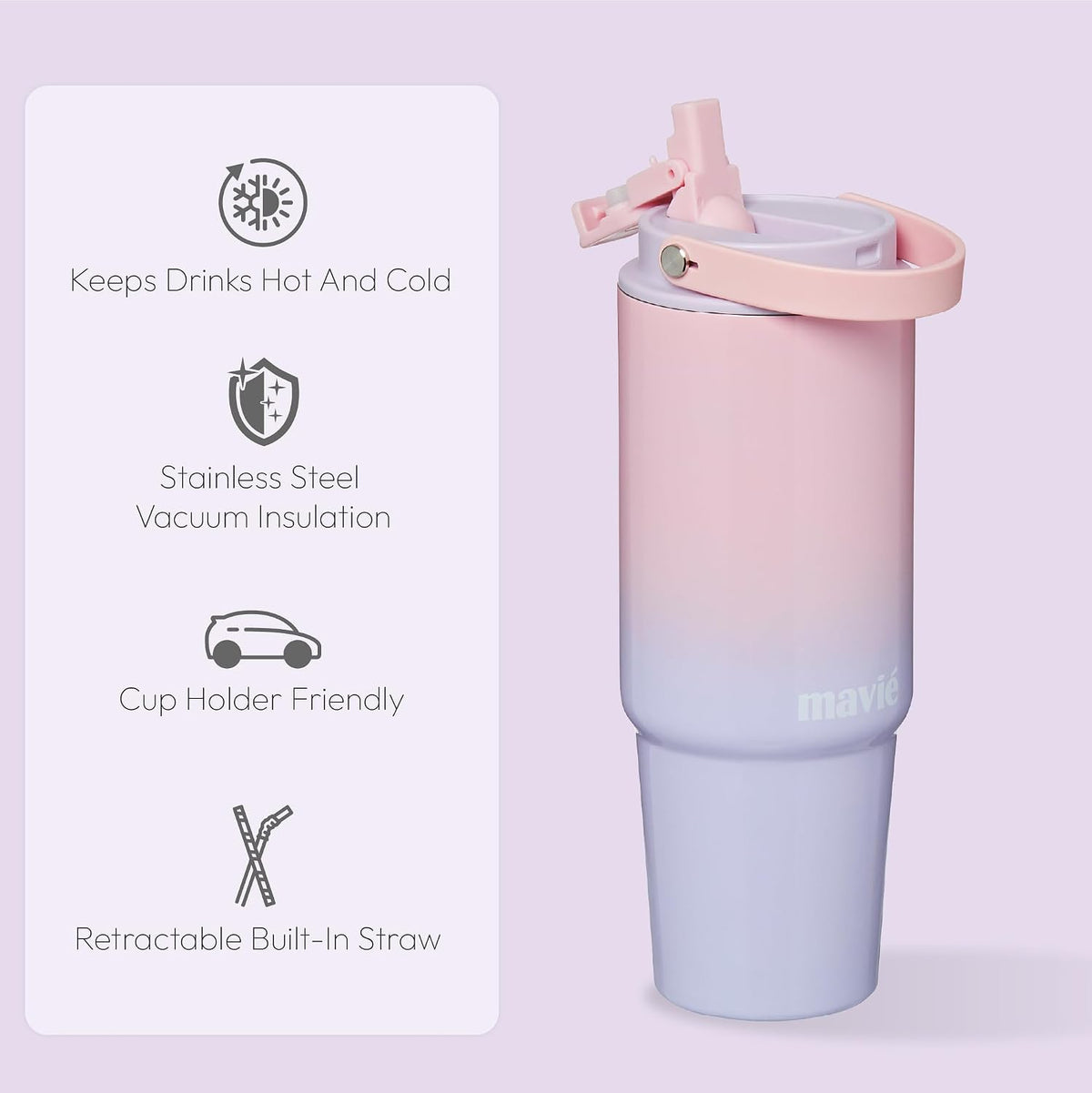 12oz Tumbler With Compartment for Ice, Double Insulated Stainless Steel Water Bottle With Twist Cap & Sip Lid, Travel Size for Purse & Reusable, Cup Holder Friendly Travel Coffee Mug (Cream)