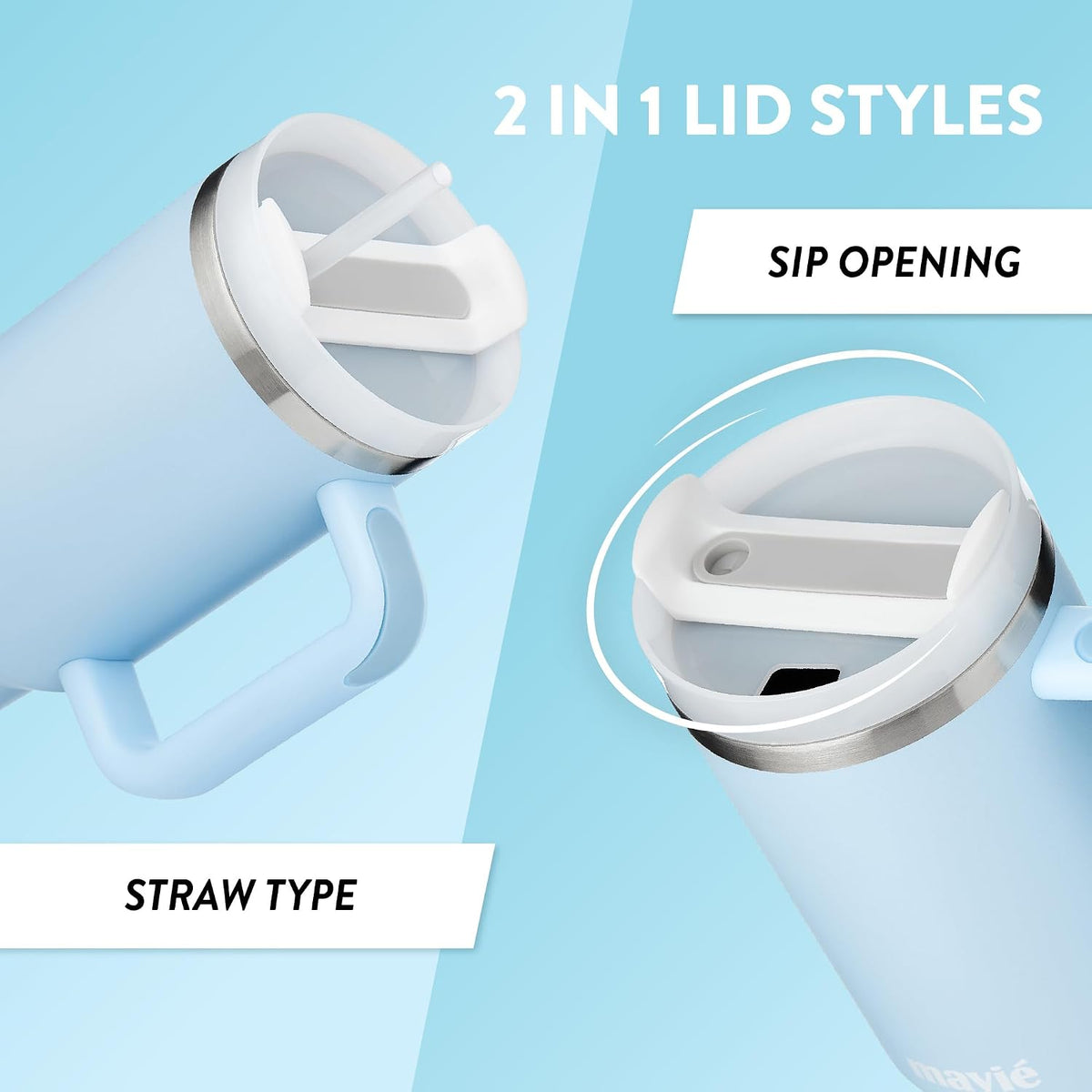 12oz Tumbler With Compartment for Ice, Double Insulated Stainless Steel Water Bottle With Twist Cap & Sip Lid, Travel Size for Purse & Reusable, Cup Holder Friendly Travel Coffee Mug (Cream)