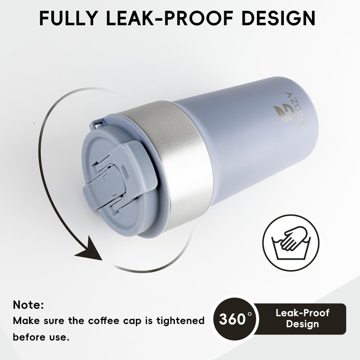 Insulated Travel Coffee Mug, 17oz Stainless Steel Leakproof Flip Straw Cup | Insulated Travel Coffee Mug, 17oz Stainless Steel Leakproof Flip Straw Cup