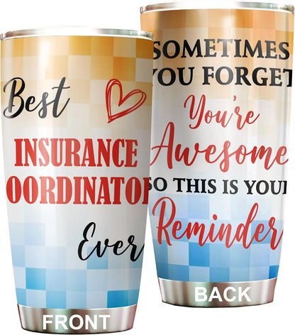Best Lacrosse Coach Ever Tumbler Stainless Steel 20oz, Office Gifts Women Men Work Friends Coworker, Driking Coffee Cup For Birthday Christmas - Colors C