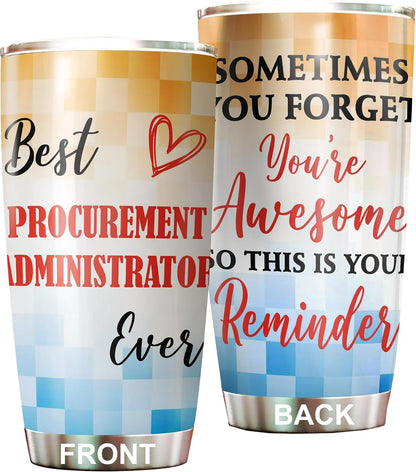 Best Lacrosse Coach Ever Tumbler Stainless Steel 20oz, Office Gifts Women Men Work Friends Coworker, Driking Coffee Cup For Birthday Christmas - Colors C