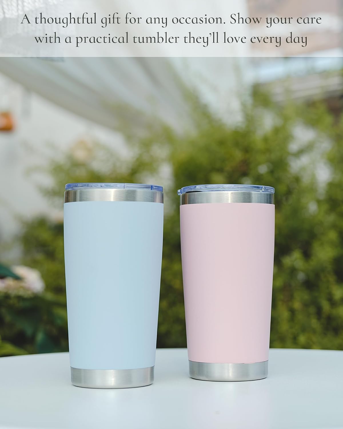 Travel Coffee Tumbler 20oz, 12 Pack Leakproof Travel Coffee Mug with Lid and Straw, Stainless Steel Double Wall Vacuum Insulated Tumbler for Hot/Iced Drinks (Textured Matte, Army Green)