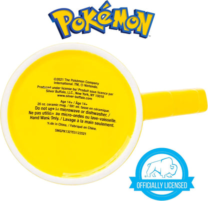Pokémon Snorlax But First Coffee Quote, Ceramic Mug, 20oz | 0.59 Liters