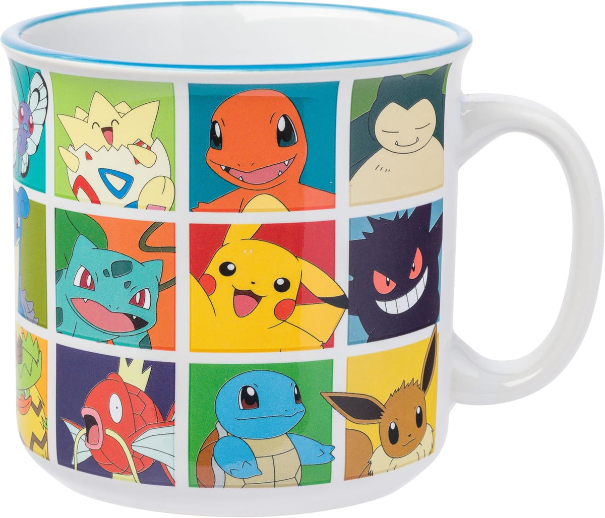 Pokémon Snorlax But First Coffee Quote, Ceramic Mug, 20oz | 0.59 Liters