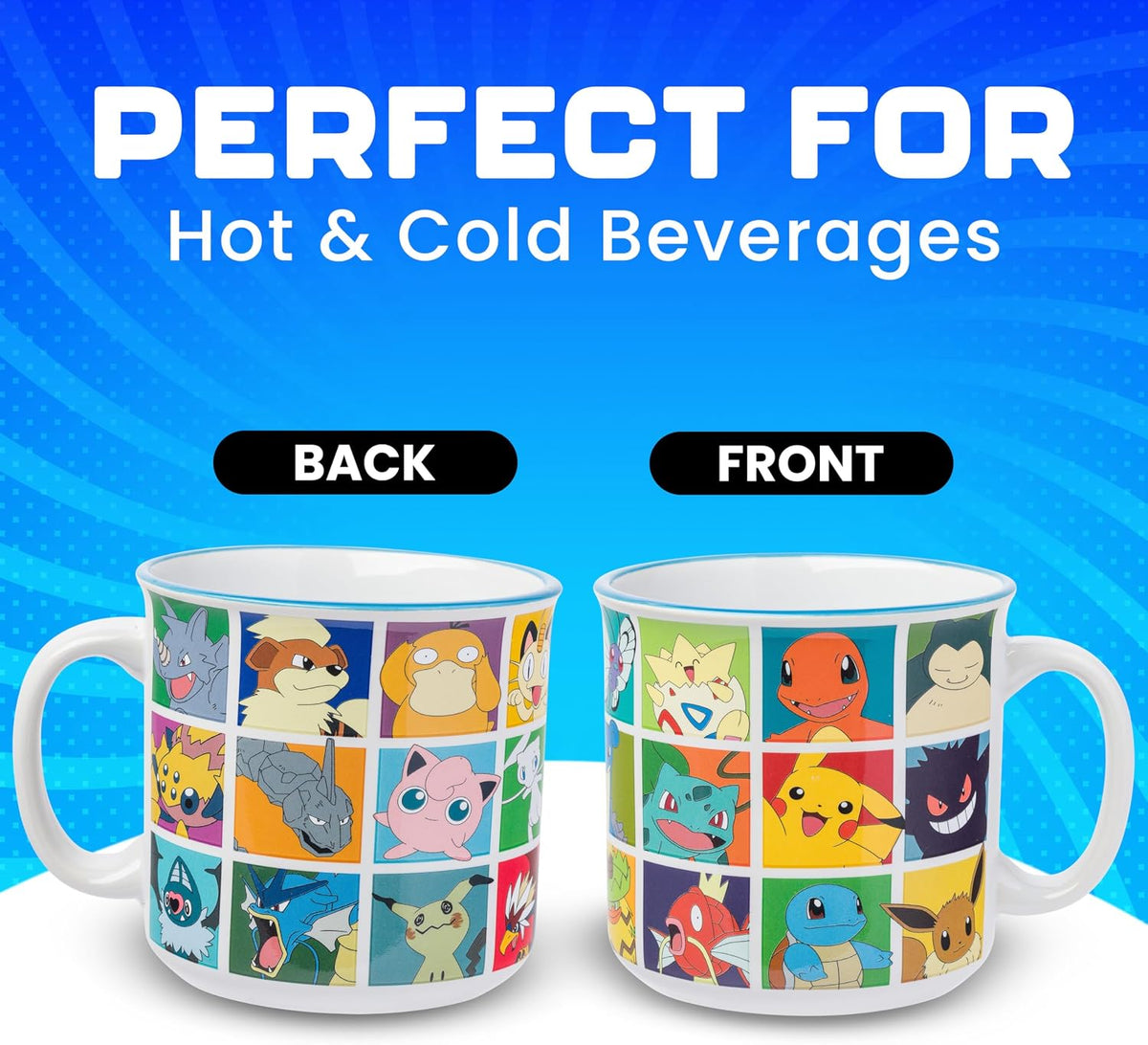 Pokémon Snorlax But First Coffee Quote, Ceramic Mug, 20oz | 0.59 Liters