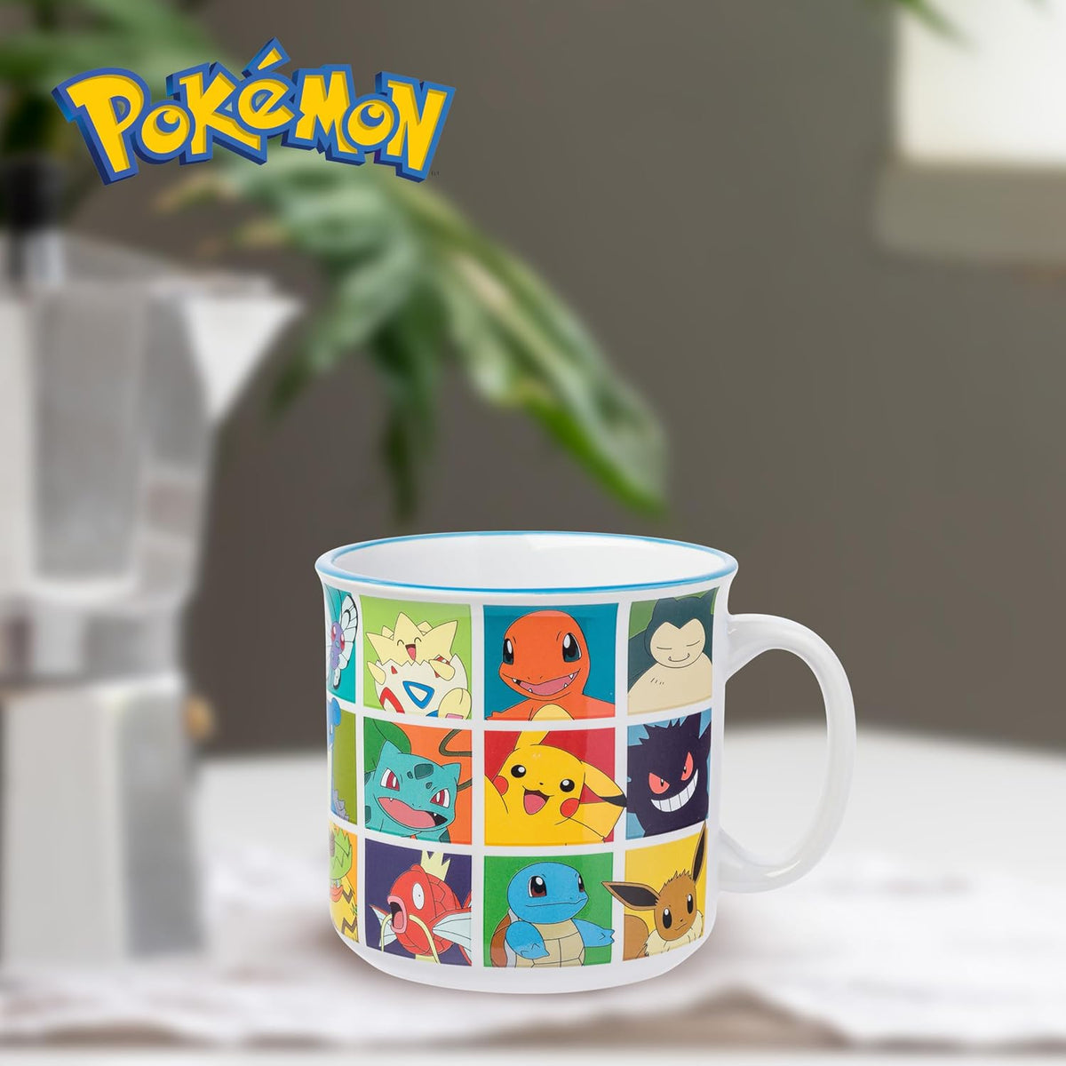 Pokémon Snorlax But First Coffee Quote, Ceramic Mug, 20oz | 0.59 Liters
