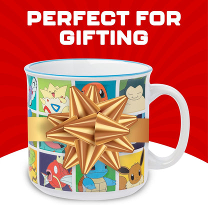 Pokémon Snorlax But First Coffee Quote, Ceramic Mug, 20oz | 0.59 Liters