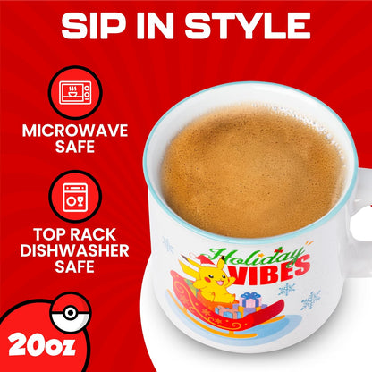 Pokémon Snorlax But First Coffee Quote, Ceramic Mug, 20oz | 0.59 Liters