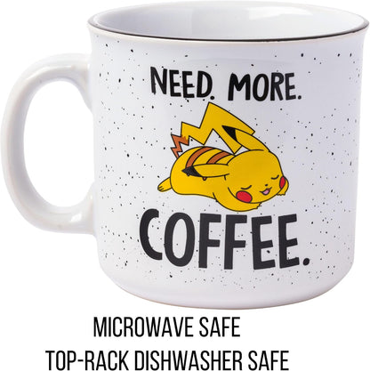 Pokémon Snorlax But First Coffee Quote, Ceramic Mug, 20oz | 0.59 Liters