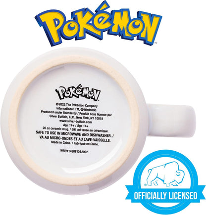 Pokémon Snorlax But First Coffee Quote, Ceramic Mug, 20oz | 0.59 Liters