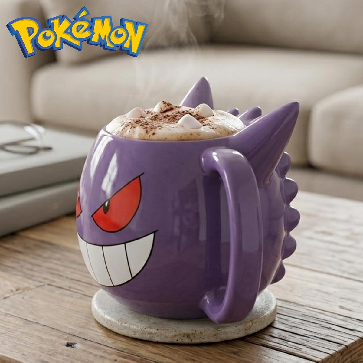 Pokémon Snorlax But First Coffee Quote, Ceramic Mug, 20oz | 0.59 Liters