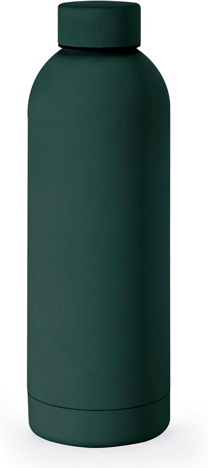 Stainless Steel Water Bottle 17 Oz, Vacuum Insulated, Leak Proof, Sand