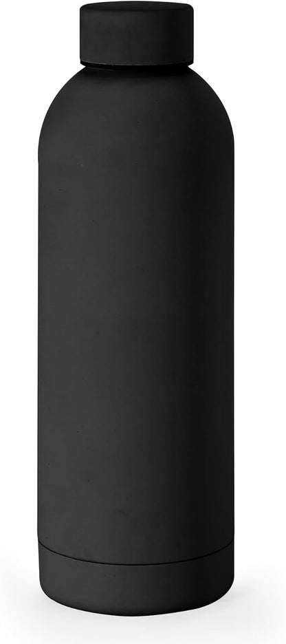 Stainless Steel Water Bottle 17 Oz, Vacuum Insulated, Leak Proof, Sand