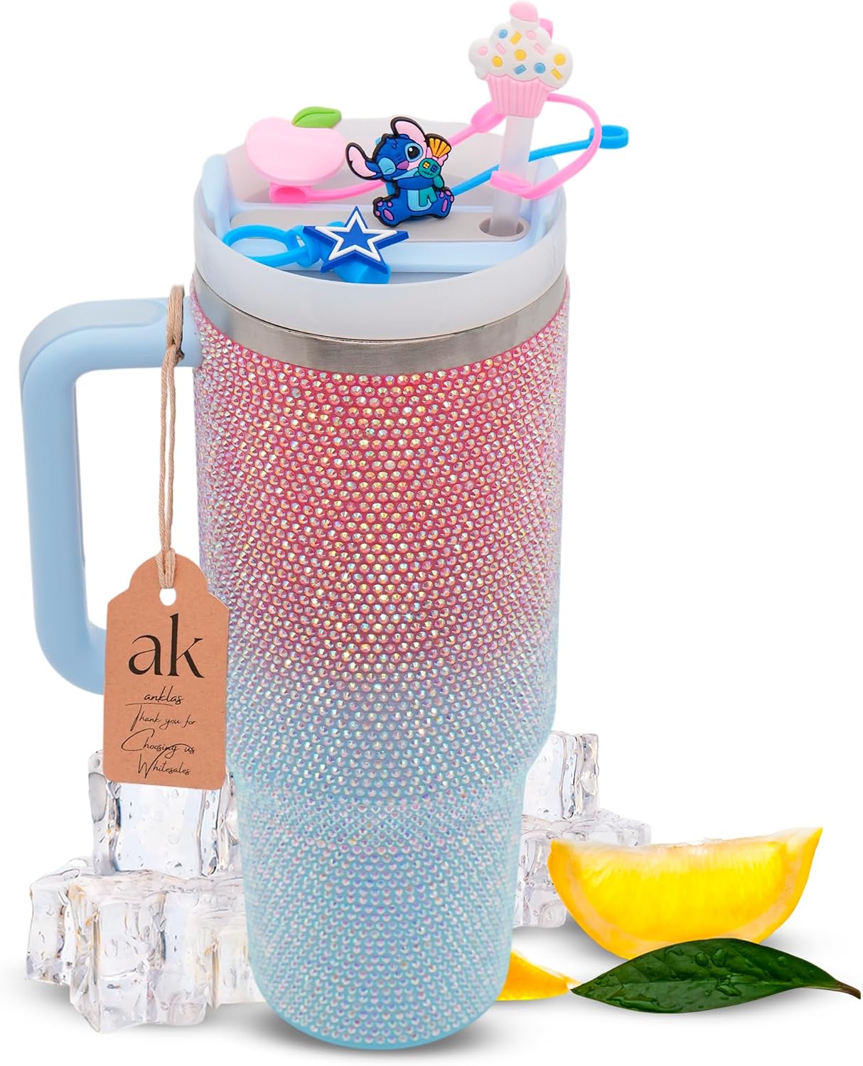 Stainless Steel Tumbler with leak proof lid - Compact insulated travel mug for hot or cold - Reusable coffee mug and water bottle for office, gym, hiking (LITMUS DARK BLUE, TUMBLER 20oz)