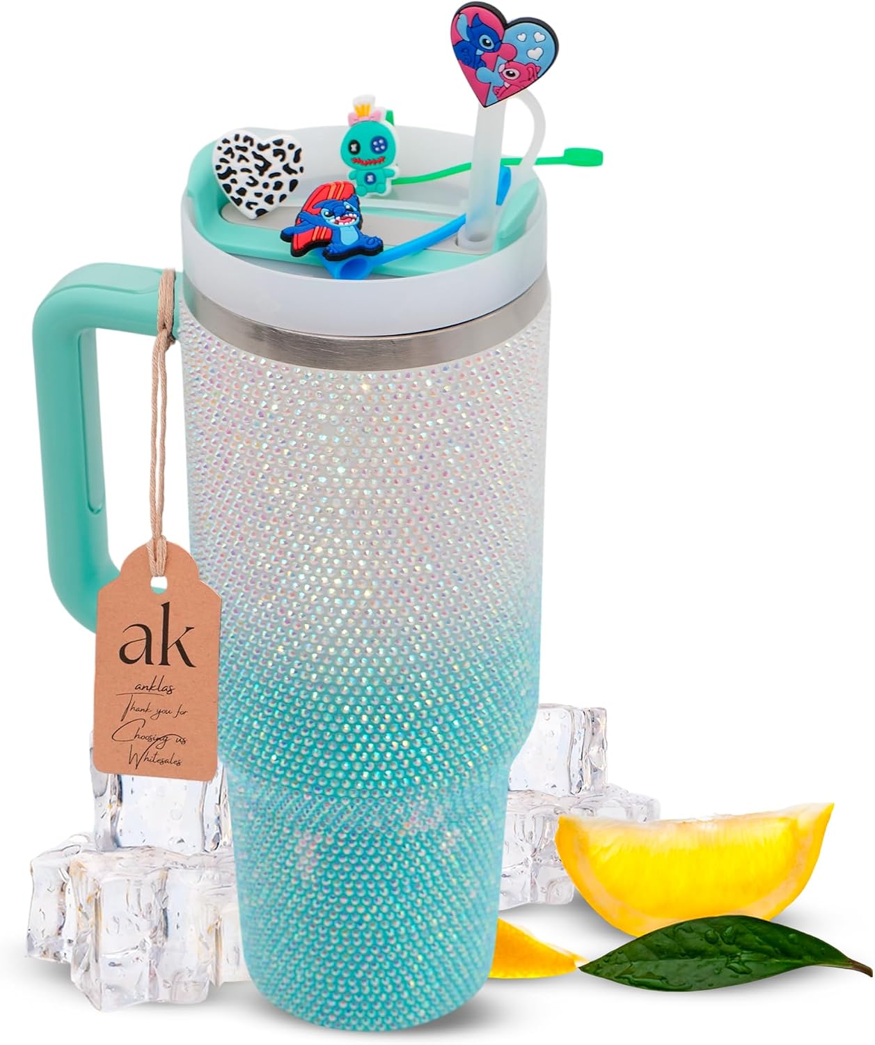 Stainless Steel Tumbler with leak proof lid - Compact insulated travel mug for hot or cold - Reusable coffee mug and water bottle for office, gym, hiking (LITMUS DARK BLUE, TUMBLER 20oz)