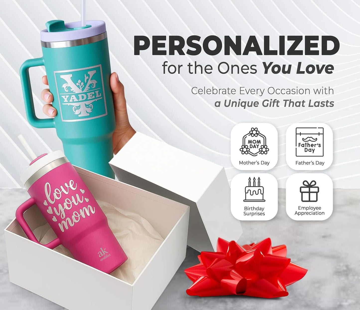 Stainless Steel Tumbler with leak proof lid - Compact insulated travel mug for hot or cold - Reusable coffee mug and water bottle for office, gym, hiking (LITMUS DARK BLUE, TUMBLER 20oz)