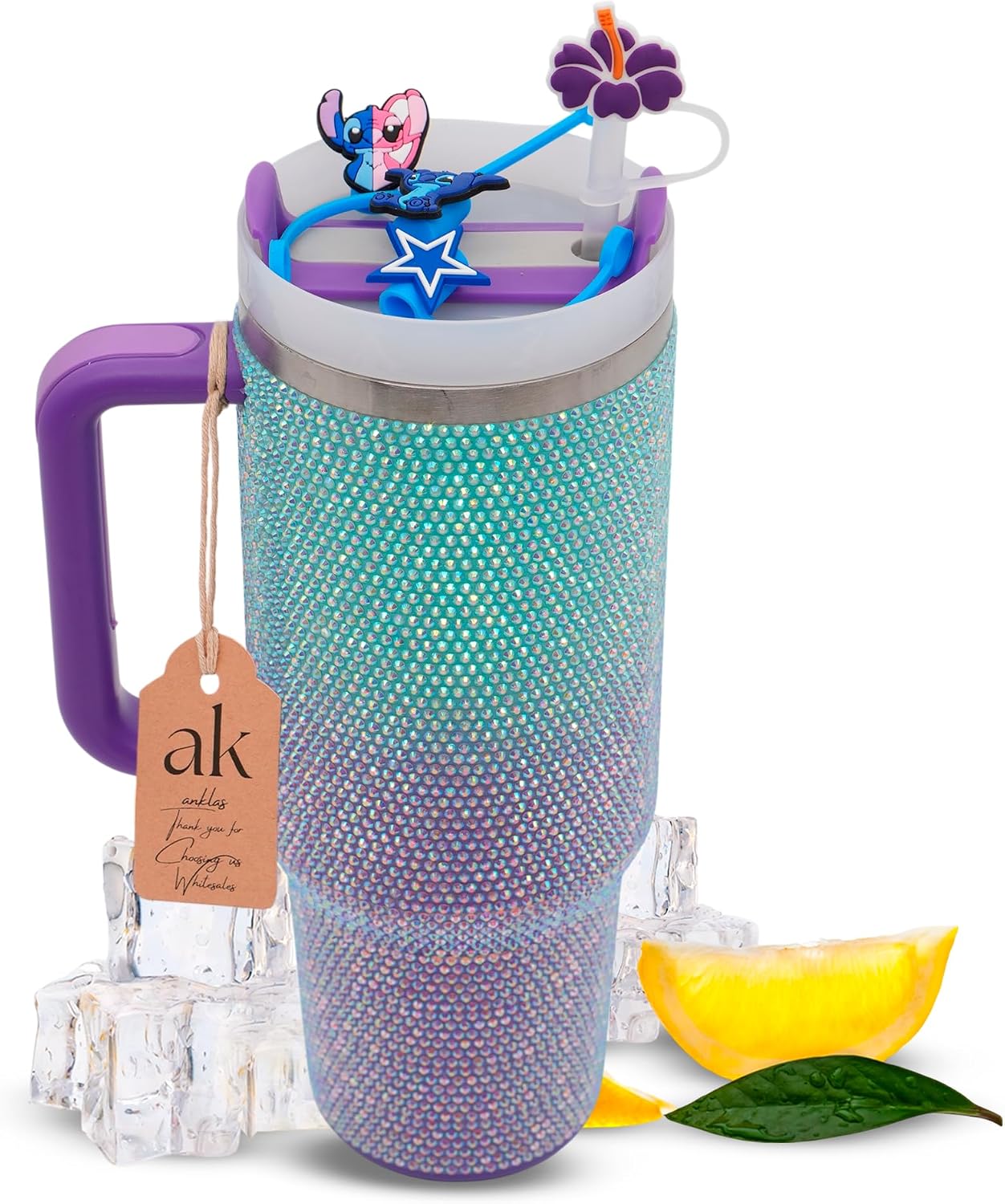 Stainless Steel Tumbler with leak proof lid - Compact insulated travel mug for hot or cold - Reusable coffee mug and water bottle for office, gym, hiking (LITMUS DARK BLUE, TUMBLER 20oz)