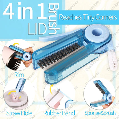 Bottle Cleaner Brush Set - 8 Pack Multipurpose Bottle Brushes for Cleaning
