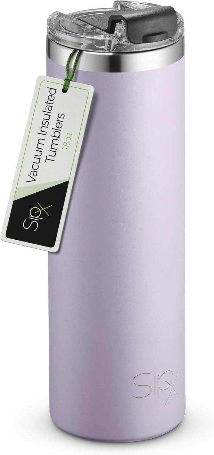 ™ 18 oz Slim Insulated Tumbler with Lid & Straw – Vacuum Insulated Stainless Steel, Leakproof, Cupholder Friendly – Perfect for Iced Coffee, Water & Travel – Green