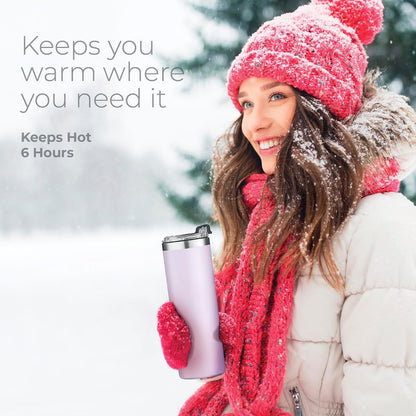 ™ 18 oz Slim Insulated Tumbler with Lid & Straw – Vacuum Insulated Stainless Steel, Leakproof, Cupholder Friendly – Perfect for Iced Coffee, Water & Travel – Green