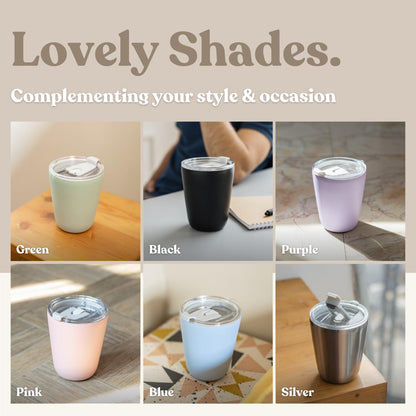 Thermal Insulated Stainless Steel Tumbler with Lid and Straw, Reusable Thermos Cup for Hot and Cold Drinks, To Go Coffee Travel Mug, Leak Proof Water Bottle, No Spill, Dishwasher Safe