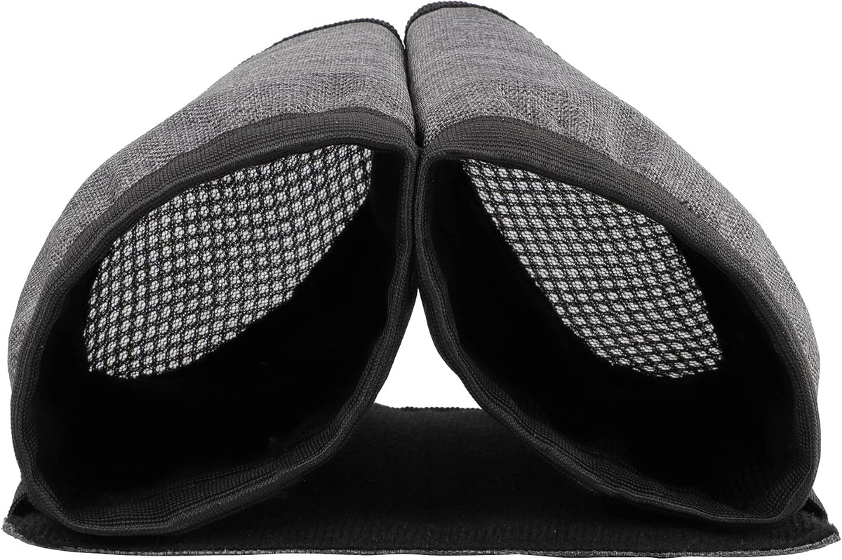 Luggage Travel Cup Holder Free Hand Drink Carrier - Hold Two Coffee Mugs - Fits Roll on Suitcase Handles - Gifts for Flight Attendants Travelers Accessories Carbon Black