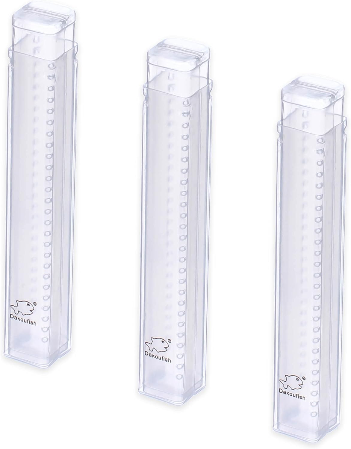 Plastic Straw Carrying Case,3Packs Reusable Collapsible Boxes for 9-13 Inch Straight Drinking Straws Storage Perfect for Travel, Gifts.