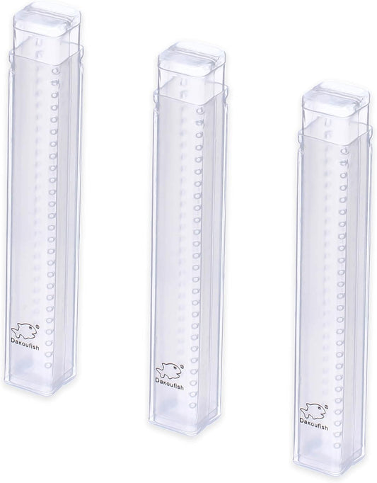 Plastic Straw Carrying Case,3Packs Reusable Collapsible Boxes for 9-13 Inch Straight Drinking Straws Storage Perfect for Travel, Gifts.