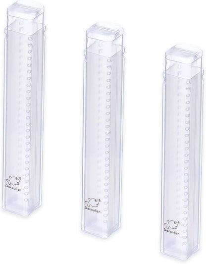Plastic Straw Carrying Case,3Packs Reusable Collapsible Boxes for 9-13 Inch Straight Drinking Straws Storage Perfect for Travel, Gifts.
