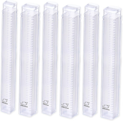 Plastic Straw Carrying Case,3Packs Reusable Collapsible Boxes for 9-13 Inch Straight Drinking Straws Storage Perfect for Travel, Gifts.