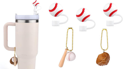5Pcs Silicone Straw Cover Cap Compatible with 30&40 Oz Tumblers, Straw Tip Covers for Cups Accessories