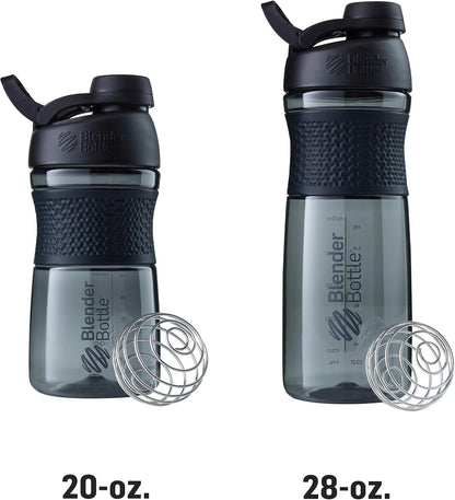 SportMixer Shaker Bottle Perfect for Protein Shakes and Pre Workout, 20-Ounce, Teal