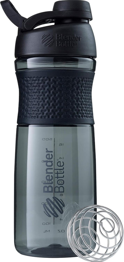 SportMixer Shaker Bottle Perfect for Protein Shakes and Pre Workout, 20-Ounce, Teal