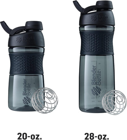 SportMixer Shaker Bottle Perfect for Protein Shakes and Pre Workout, 20-Ounce, Teal