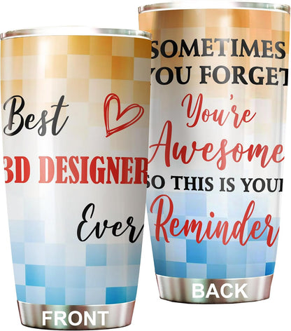 Best Caterer Ever Tumbler Stainless Steel 20oz, Office Gifts Women Men Work Friends Coworker, Driking Coffee Cup For Birthday Christmas - Colors C