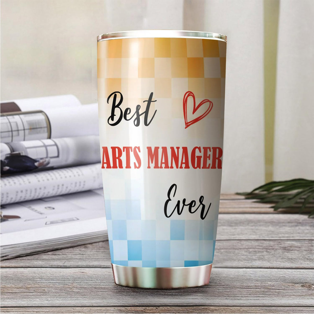 Best Caterer Ever Tumbler Stainless Steel 20oz, Office Gifts Women Men Work Friends Coworker, Driking Coffee Cup For Birthday Christmas - Colors C